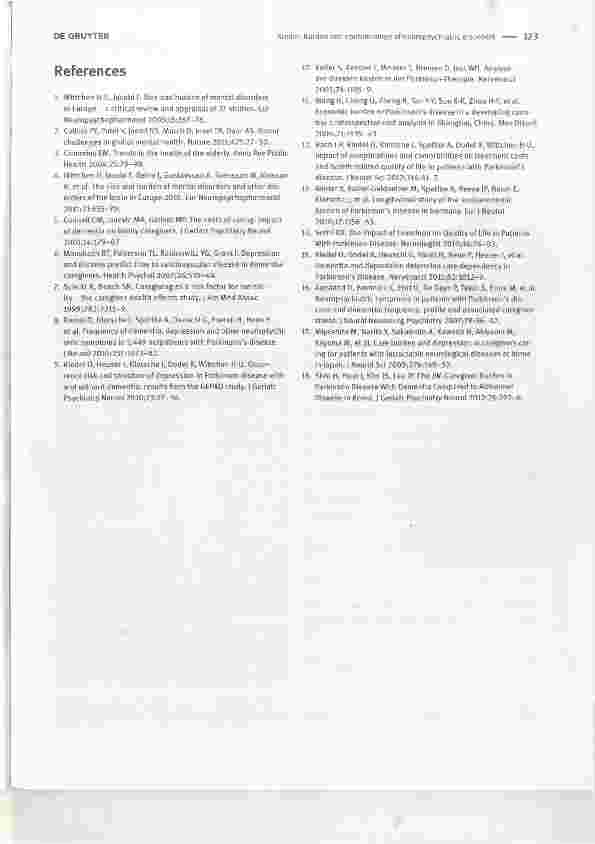 Vorschauseite 3: Burden and epidemiology of neuropsychiatrie disorders