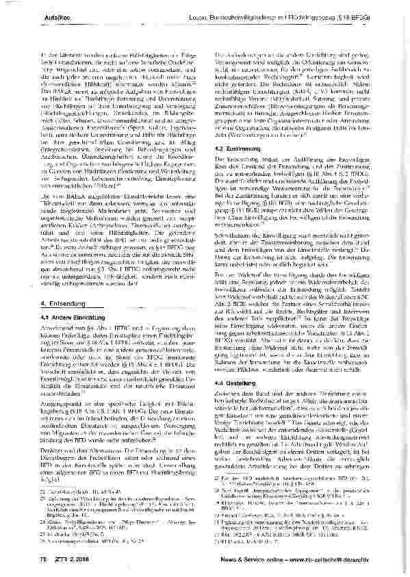 Vorschauseite 3: Bundesfreiwilligendienst mit Flüchtlingsbezug (§18 BFDG)