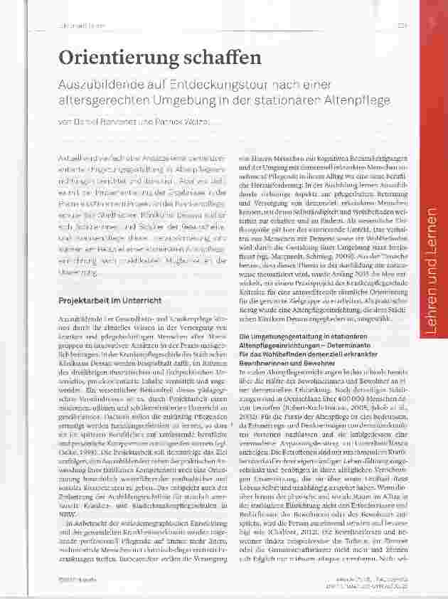 Vorschauseite 1: Orientierung schaffen
