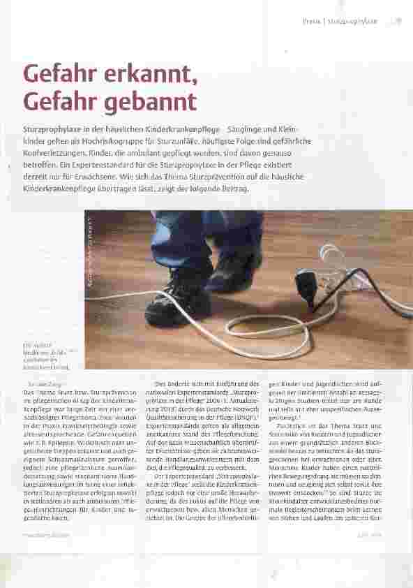 Vorschauseite 1: Gefahr erkannt, Gefahr gebannt