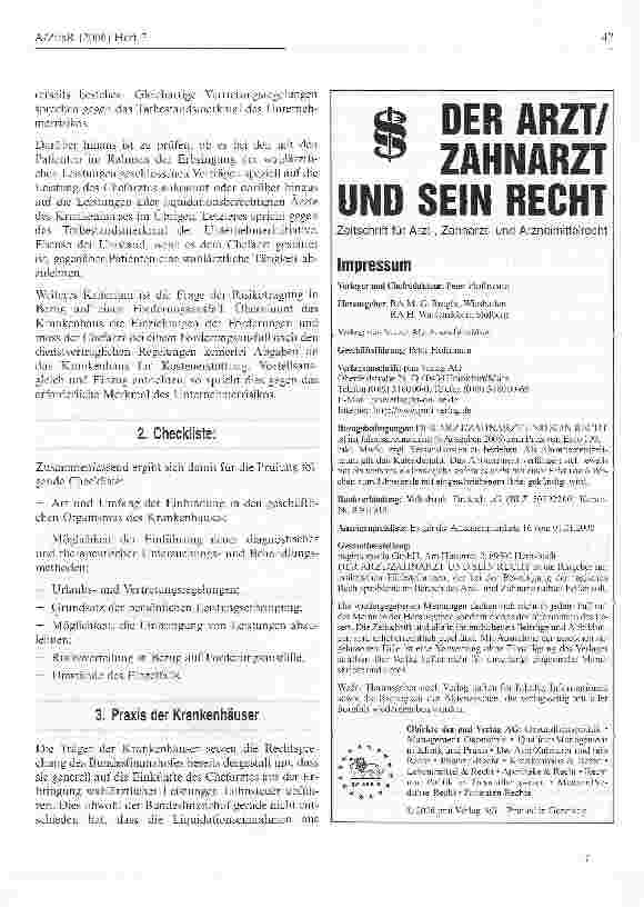 Vorschauseite 3: Der Chefarzt und die Steuer
