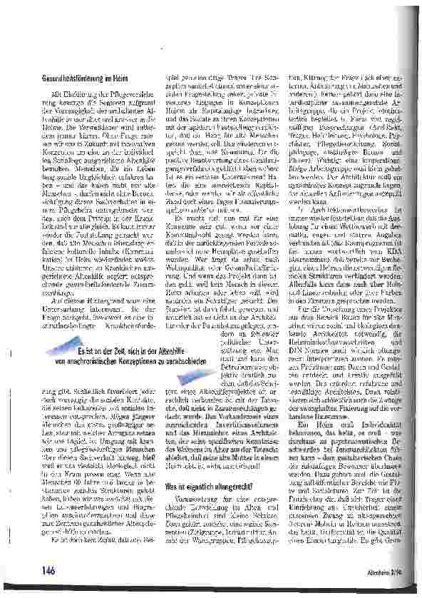 Vorschauseite 4: Die Werteverschiebung der Heime