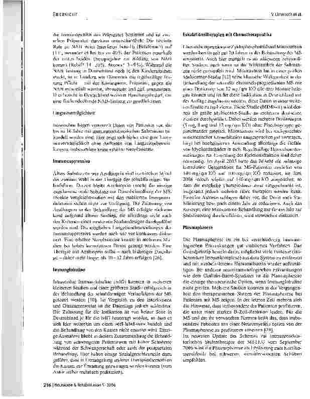 Vorschauseite 4: Therapie der Multiplen Sklerose 2007