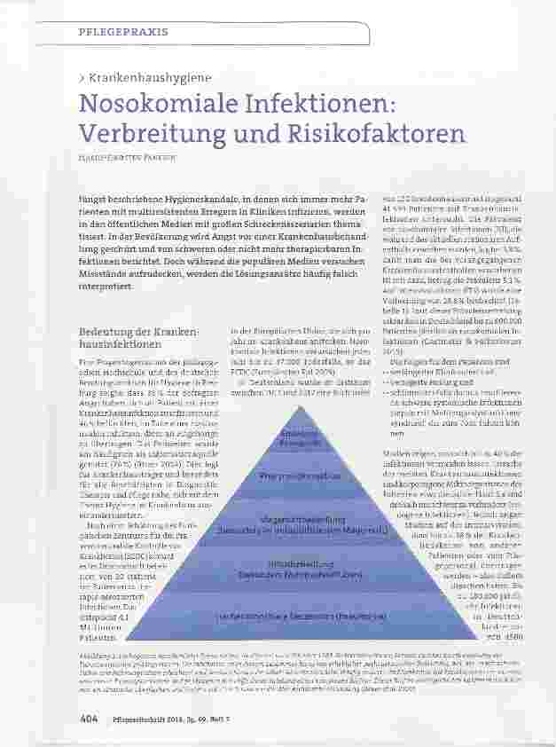 Vorschauseite 1: Nosokomiale Infektionen: Verbreitung und Risikofaktoren