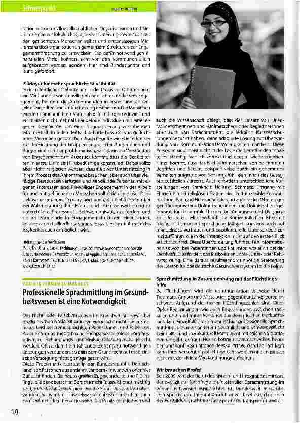 Vorschauseite 2: Freiwilliges Engagement für und mit geflüchteten Menschen