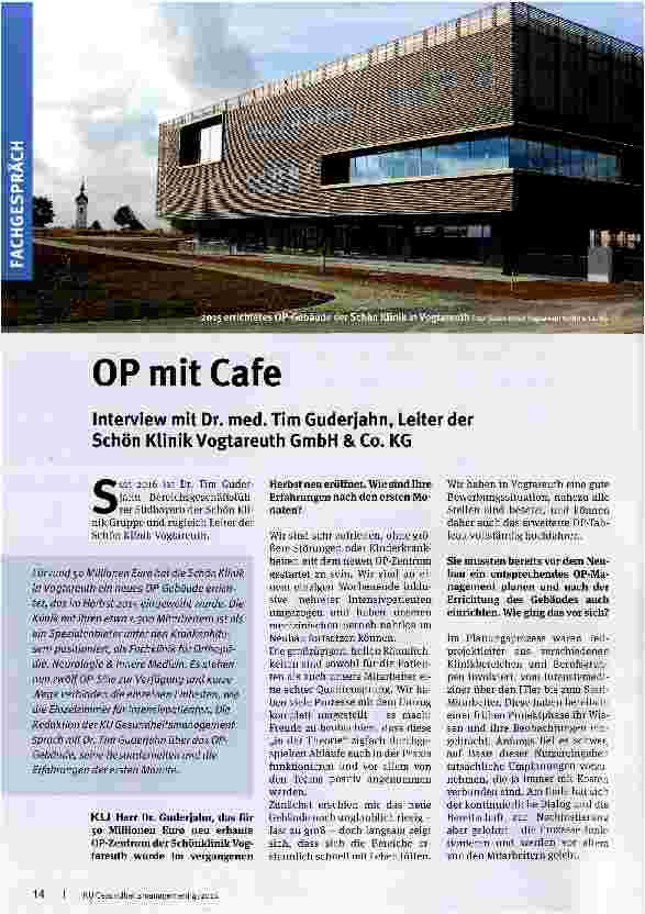 Vorschauseite 1: OP mit Cafe