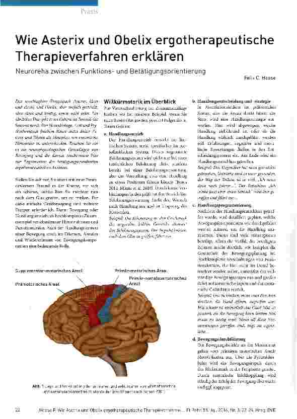 Vorschauseite 1: Wie Asterix und Obelix ergotherapeutische Therapieverfahren erklären