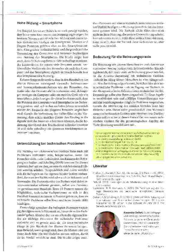 Vorschauseite 3: Techniknutzung im Alter
