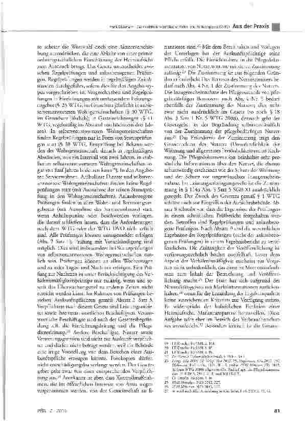 Vorschauseite 6: Das nordrhein-westfälische Wohnund Teilhabegesetz (WTG)