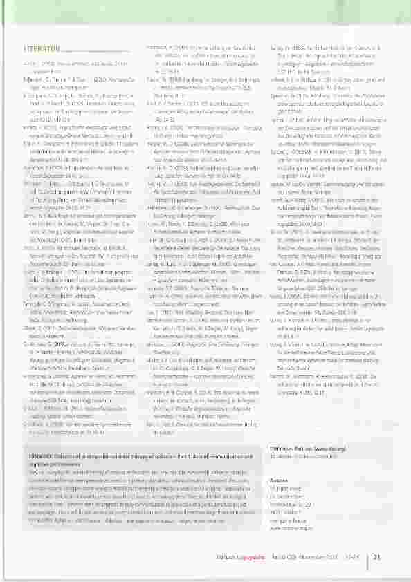 Vorschauseite 6: Zur Didaktik der teilhabe-orientierten Aphasietherapie Teil 1: Kommunikatives Handeln und kognitive Teilleistungen