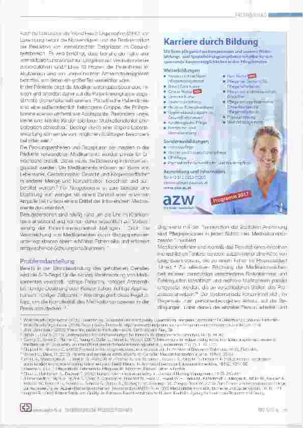 Vorschauseite 2: Die Medikationssicherheit in der Pädiatrie verbessern