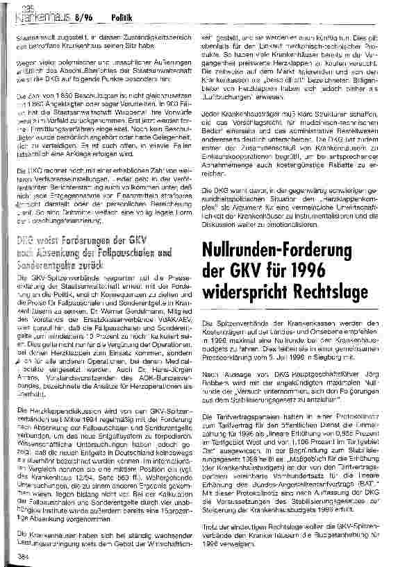 Vorschauseite 2: Herzklappenkomplex: Keine Vorverurteilung