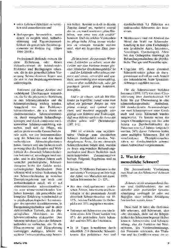 Vorschauseite 2: Schmerz in der Pflege und Pflegeforschung
