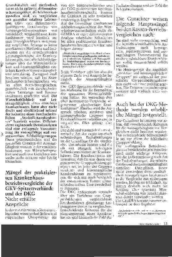 Vorschauseite 2: Der Krankenhausbetriebsvergleich