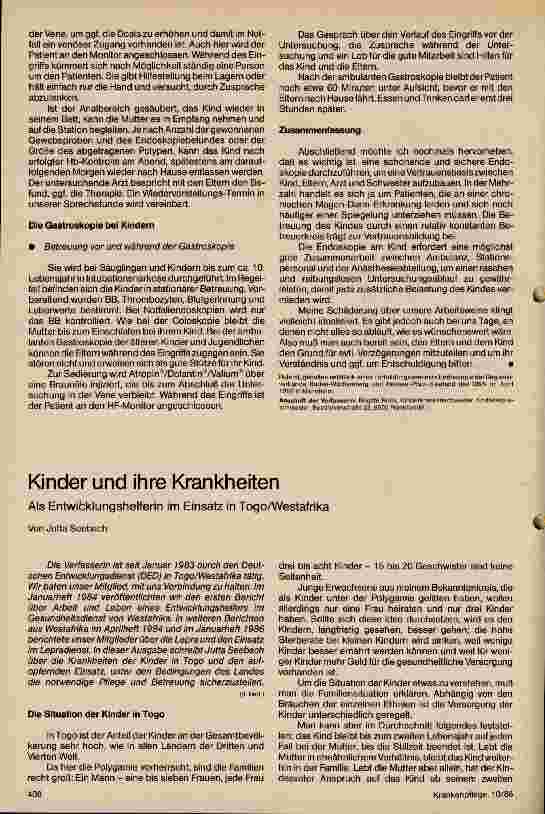 Vorschauseite 3: Die Betreuung des Kindes vor, während und nach einem endoskopischen Eingriff