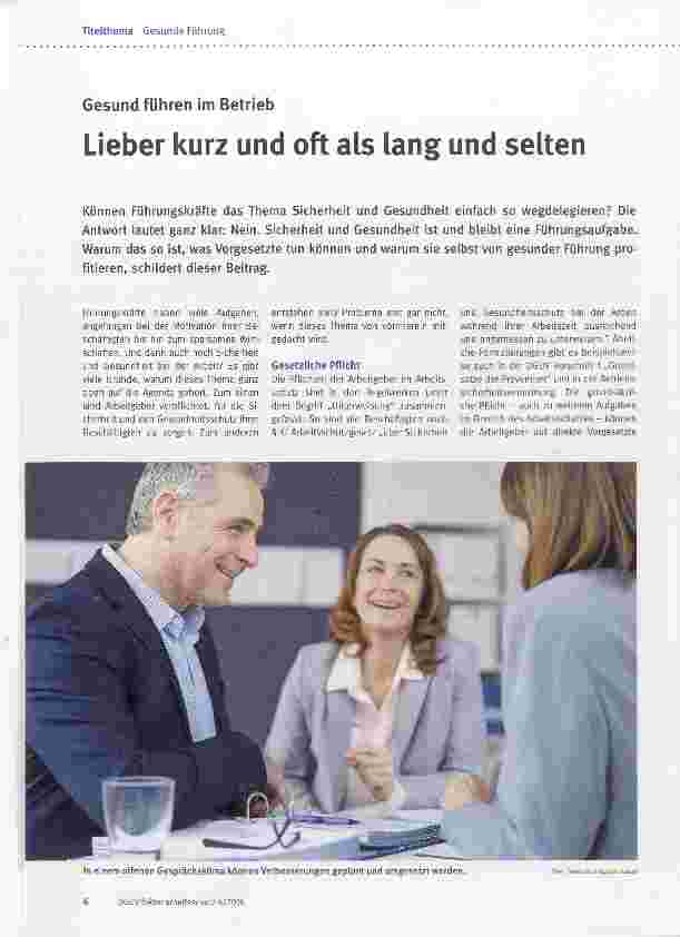 Vorschauseite 1: Lieber kurz und oft als lang und selten