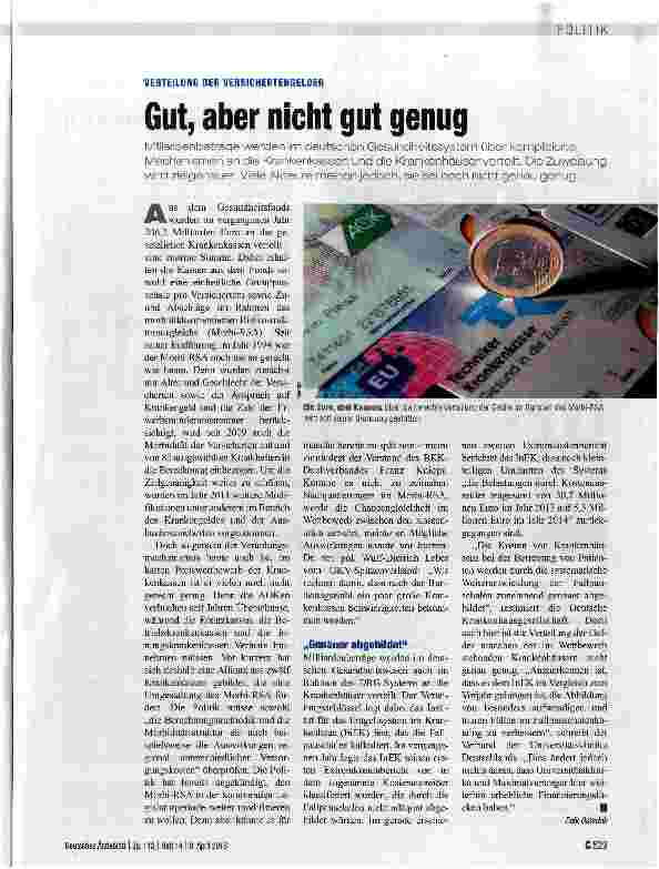 Vorschauseite 1: Gut, aber nicht gut genug