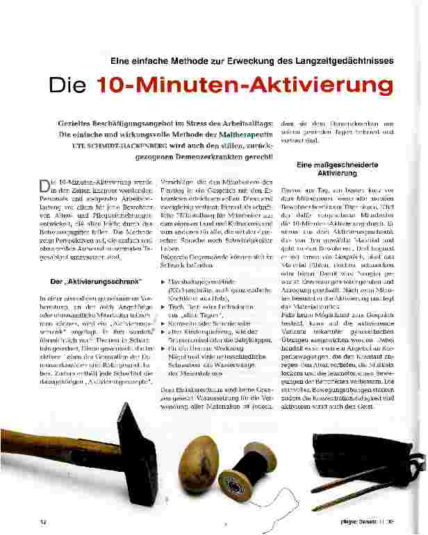 Vorschauseite 1: Die 10-Minuten-Aktivierung