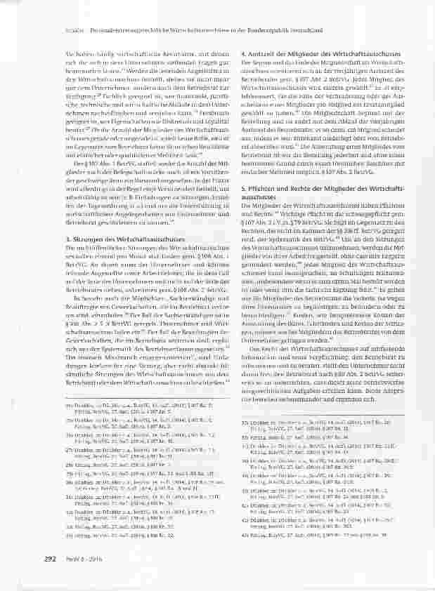Vorschauseite 3: Personalvertretungsrechtliche Wirtschaftsausschüsse in der Bundesrepublik Deutschland