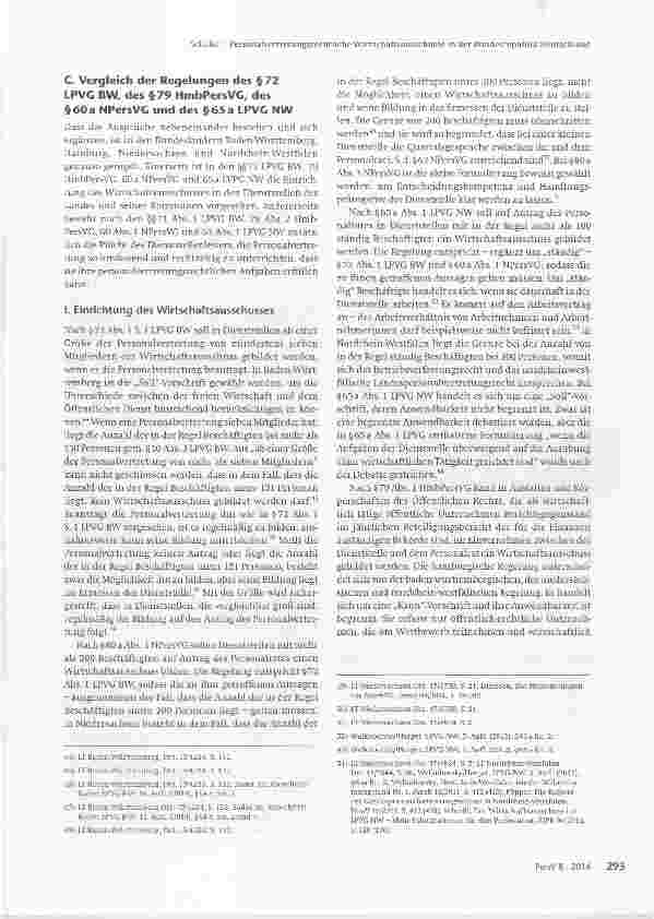 Vorschauseite 4: Personalvertretungsrechtliche Wirtschaftsausschüsse in der Bundesrepublik Deutschland