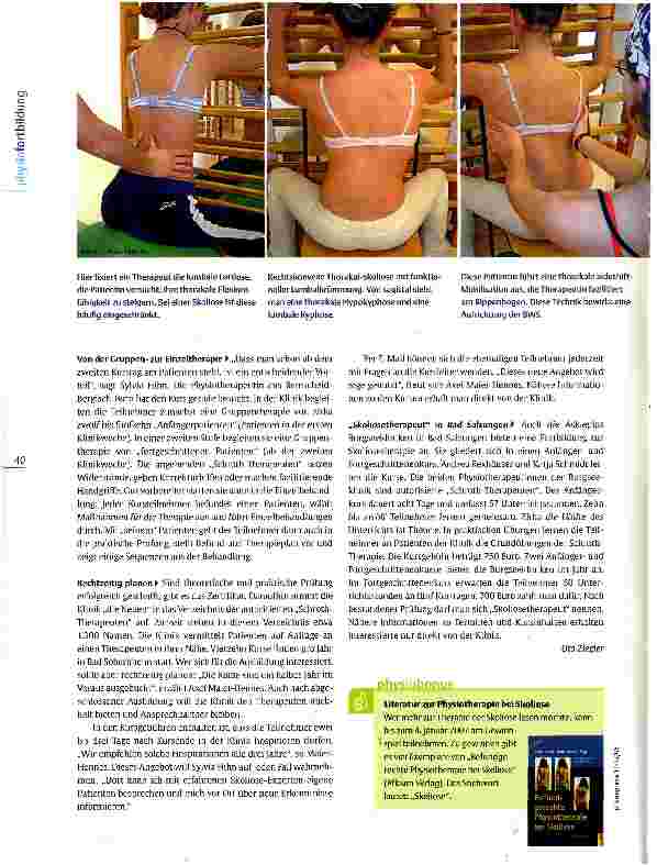 Vorschauseite 3: Dreidimensional Atmen und TrainierenFobi-Führer Skoliosetherapie nach Schroth