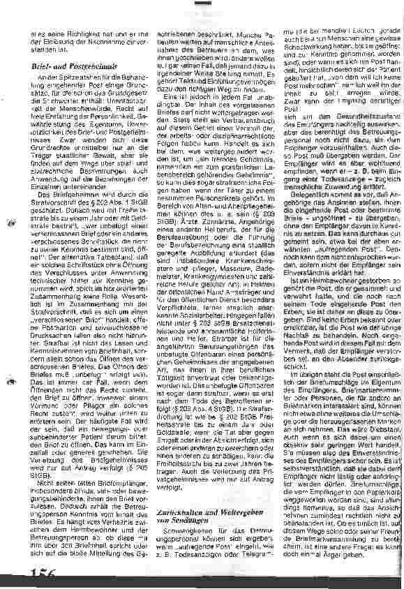 Vorschauseite 2: Postvollmacht und Briefgeheimnis Heimbewohner erhalten Post