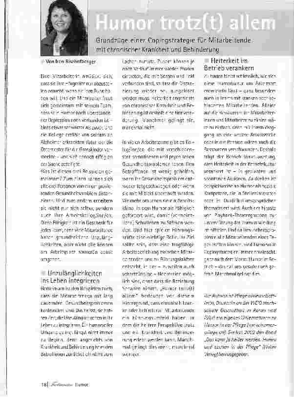 Vorschauseite 1: Humor trotz (t) allem