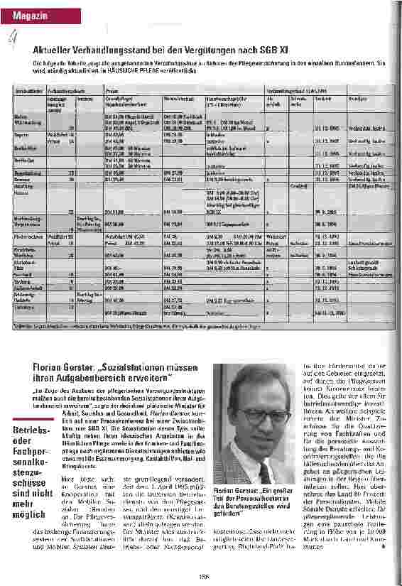 Vorschauseite 1: Aktueller Verhandlungsstand bei den Vergütungen nach SGB XI