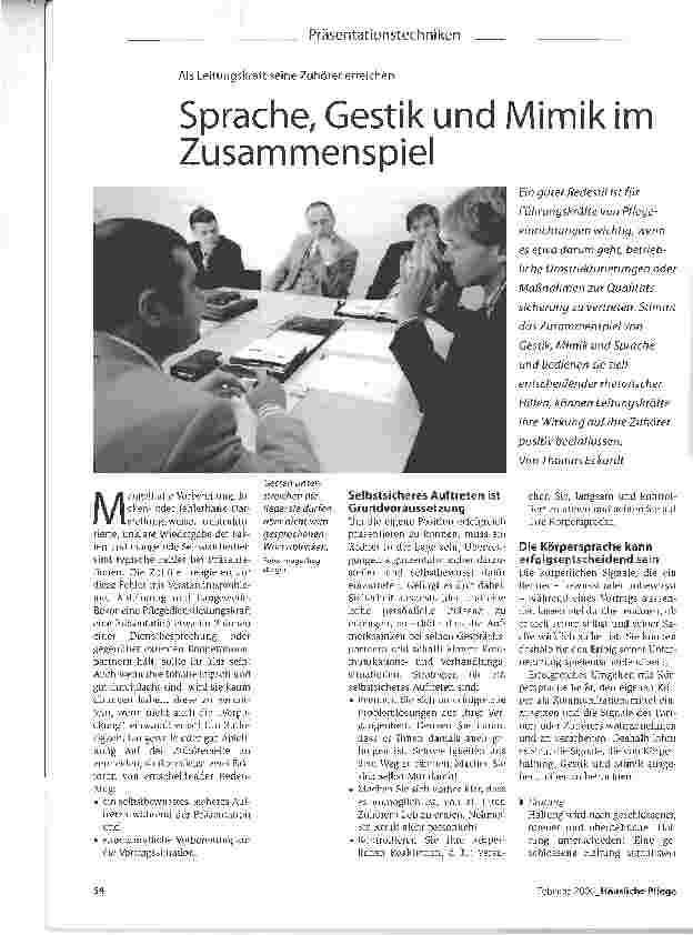 Vorschauseite 1: Sprache, Gestik und Mimik im ZusammenspielAls Leitungskraft seine Zuhörer erreichen