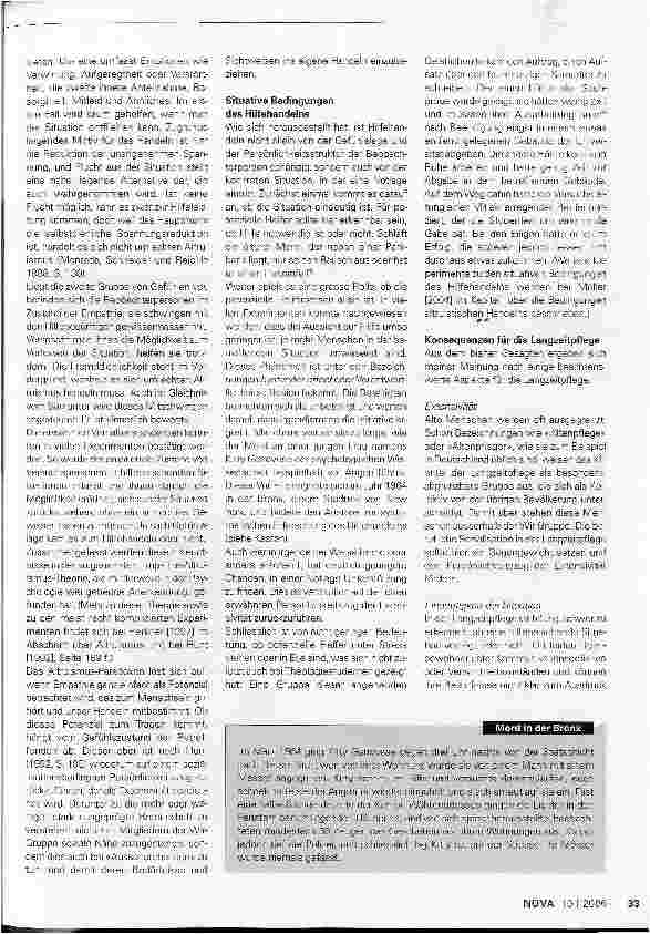 Vorschauseite 2: Altruismus in der Langzeitpflege