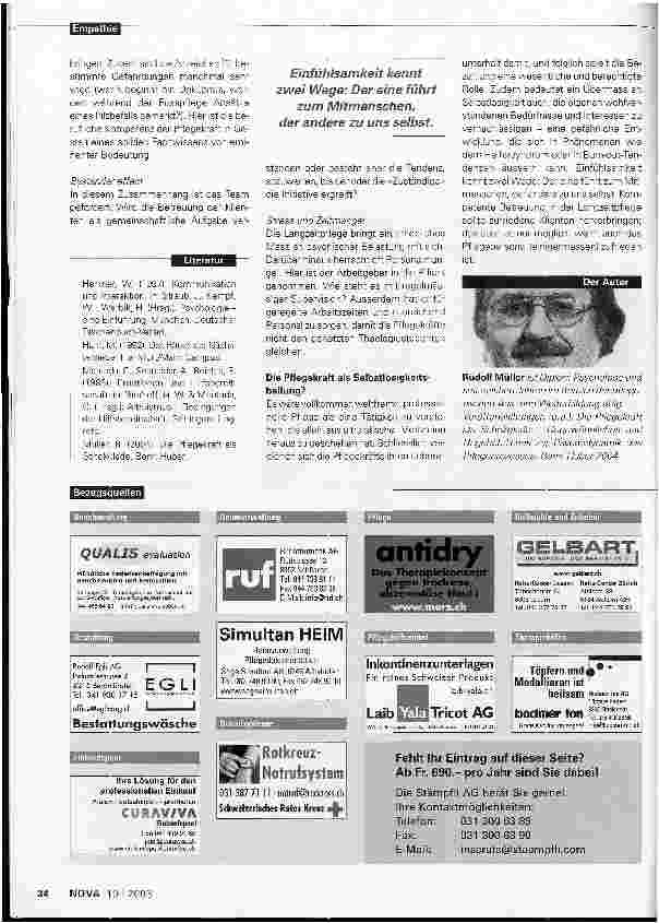 Vorschauseite 3: Altruismus in der Langzeitpflege