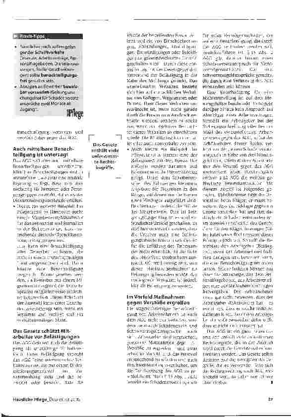 Vorschauseite 2: Diskriminierung kann teuer werden