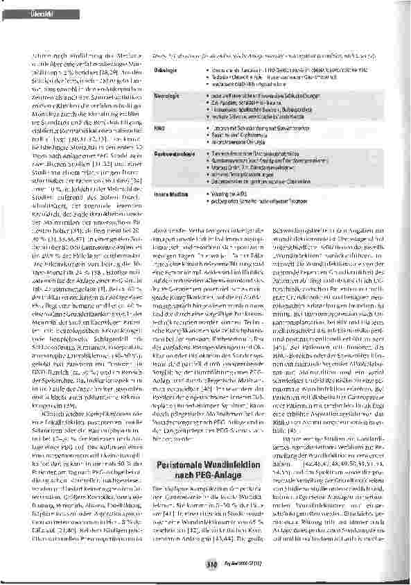 Vorschauseite 3: Hygienemaßnahmen und Infektionsprävention bei Anlage einer perkutanen endoskopischen Gastrostomie (PEG) und bei Ernährung mit enteraler Sondenkost