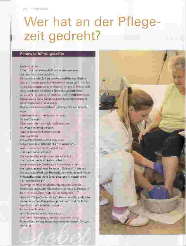 Vorschauseite 1: Wer hat an der Pflegezeit gedreht?