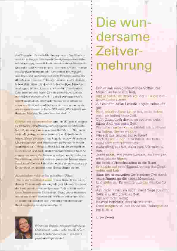 Vorschauseite 4: Wer hat an der Pflegezeit gedreht?