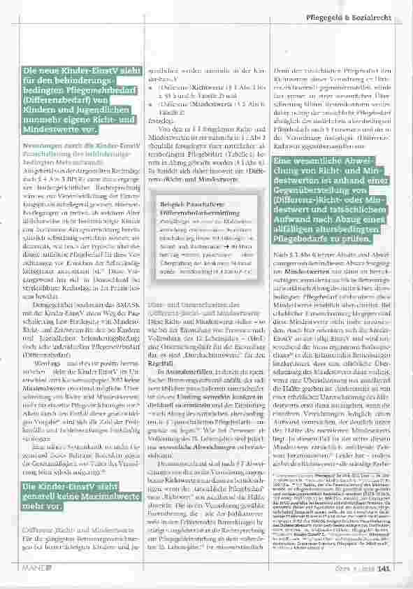 Vorschauseite 2: Pflegegeldeinstufung-NEU für Kinder und Jugendliche