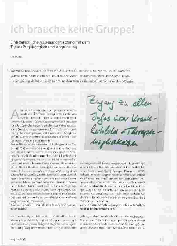 Vorschauseite 1: Ich brauche keine Gruppe!