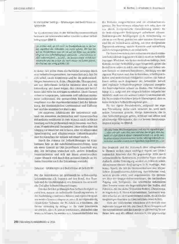Vorschauseite 4: Zielgruppenorientierte Gestaltung von Selbsthilfeangeboten Erfahrungen und Bedürfnisse junger Menschen mit Aphasie