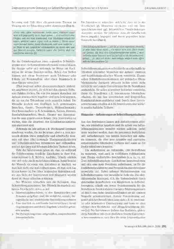 Vorschauseite 5: Zielgruppenorientierte Gestaltung von Selbsthilfeangeboten Erfahrungen und Bedürfnisse junger Menschen mit Aphasie