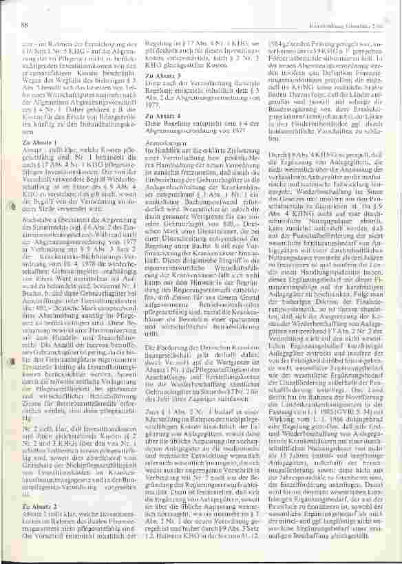 Vorschauseite 3: Novellierung der Verordnung über die Abgrenzung der durchschnittlichen Nutzungsdauer von Wirtschaftsgütern in Krankenhäusern