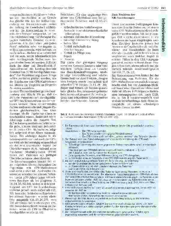 Vorschauseite 4: Medizinische Grenzen der Intensivtherapie im Alter