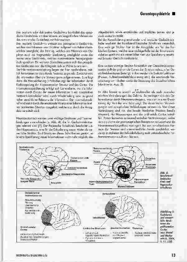 Vorschauseite 3: Psychiatrische und psychometrische Befunderhebung bei Demenzen