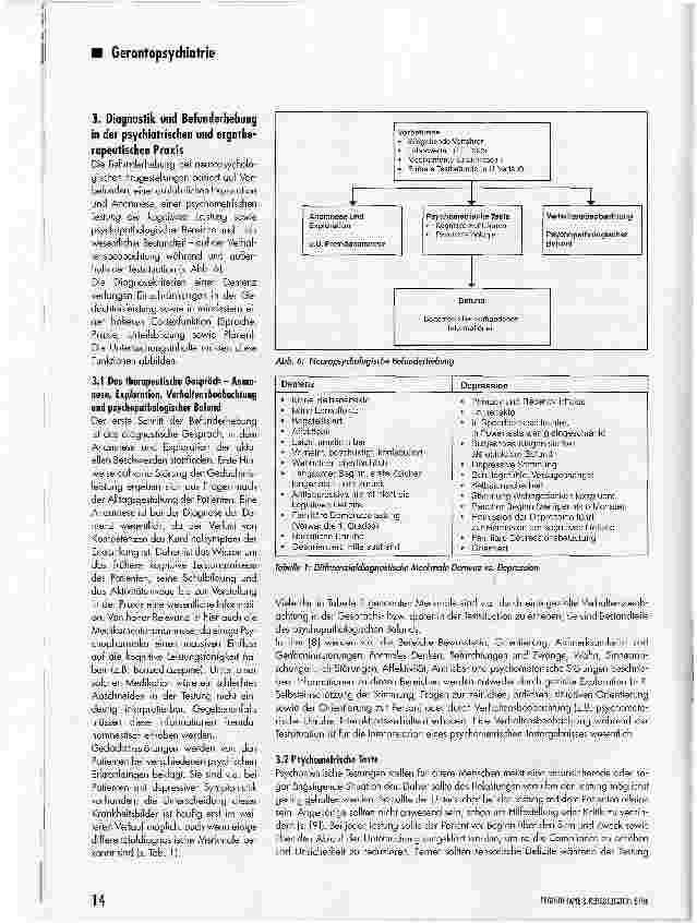 Vorschauseite 4: Psychiatrische und psychometrische Befunderhebung bei Demenzen
