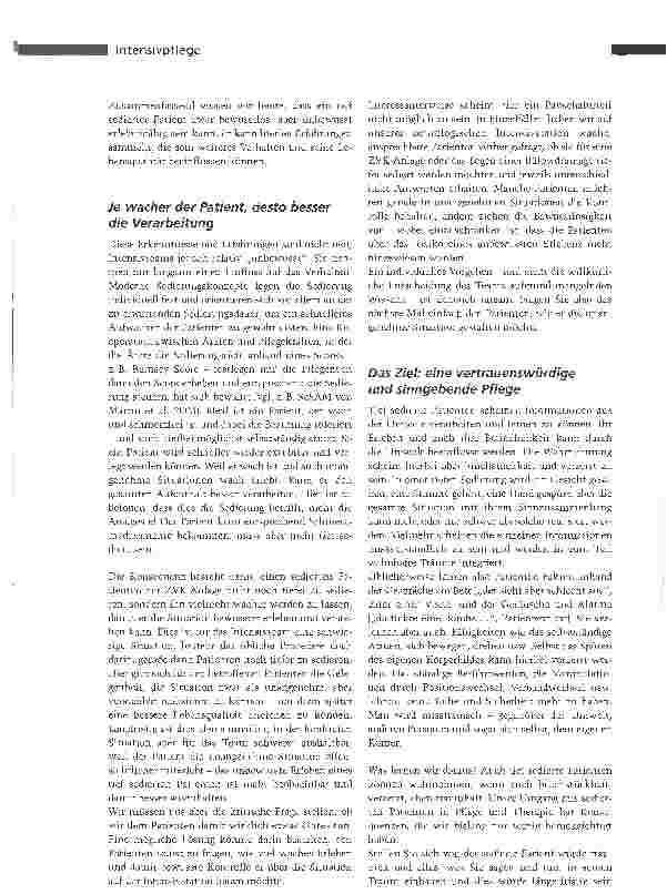 Vorschauseite 3: SedierungMehr als nur ein tiefer Schlaf