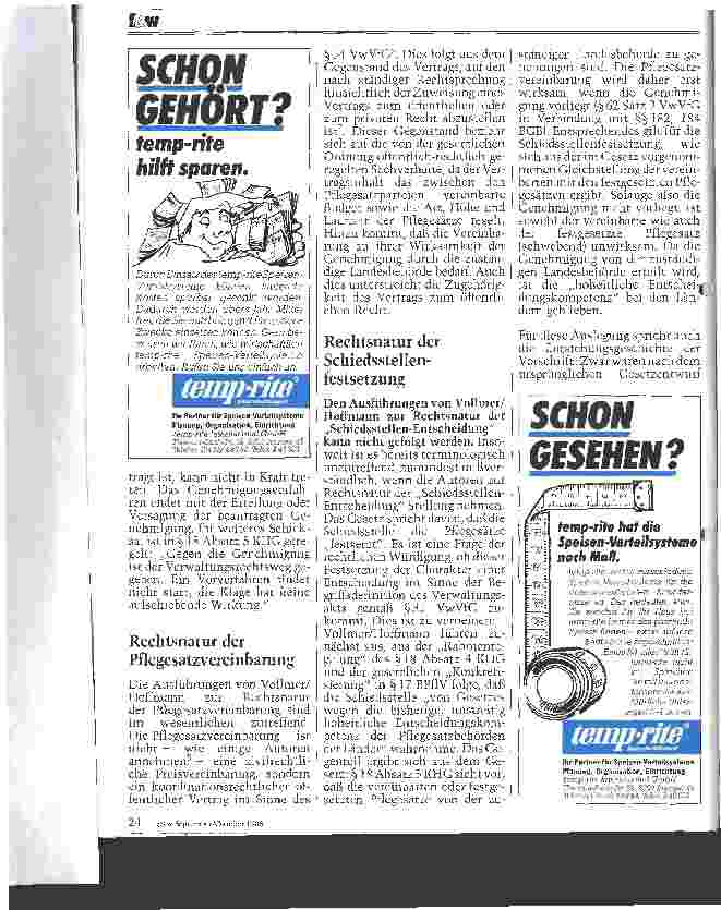 Vorschauseite 2: Gegendarstellung Zum Beitrag Rechtsnatur der Schiedstellen und Entscheidungen...