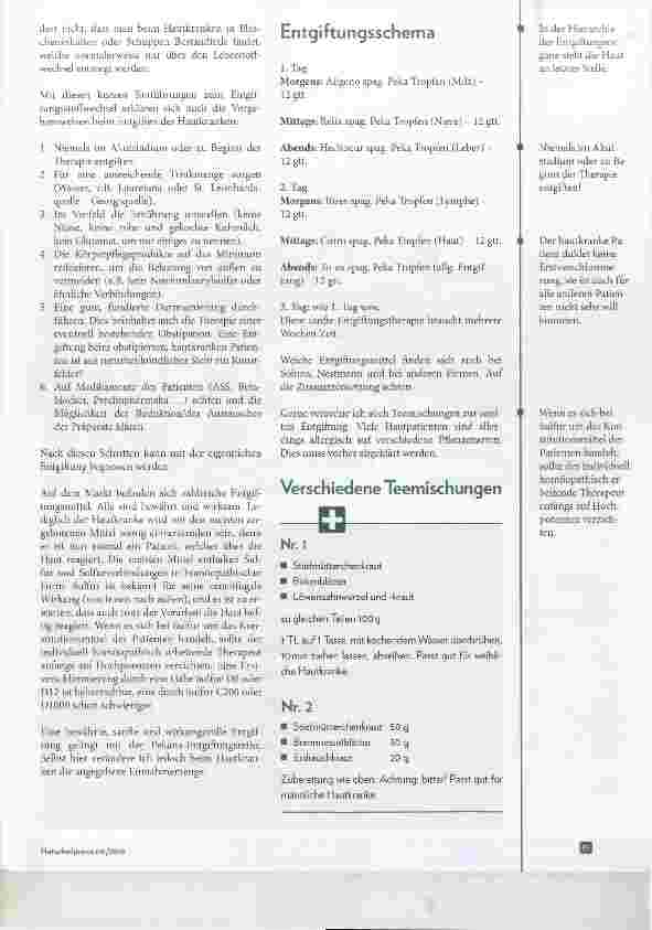 Vorschauseite 2: Die Entgiftung des Hautkranken
