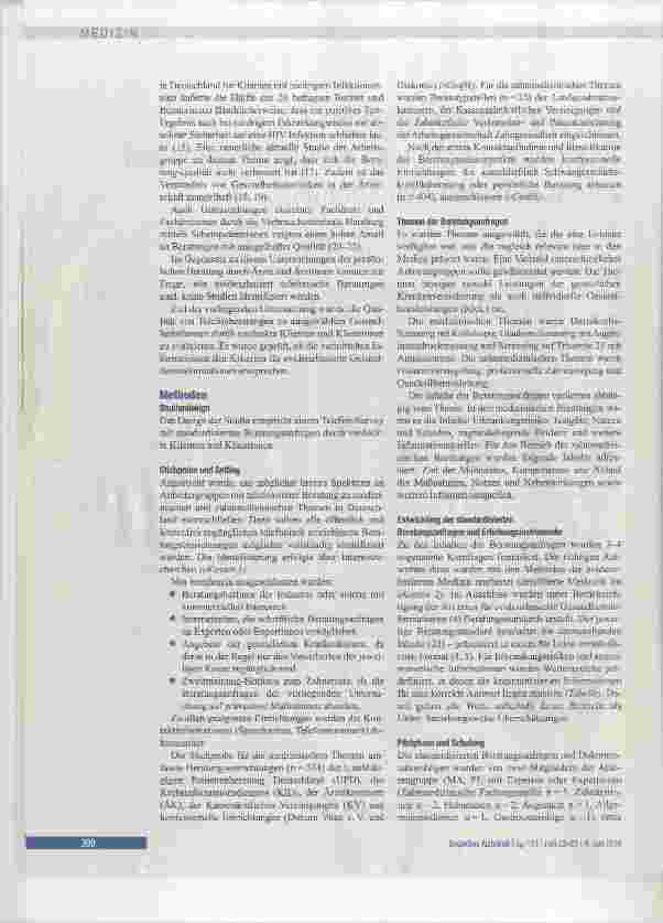 Vorschauseite 2: Evidenzbasiertheit von Telefonberatungen zu medizinischen und zahnmedizinischen Themen