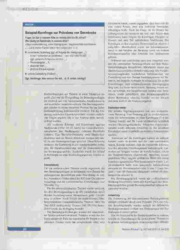 Vorschauseite 4: Evidenzbasiertheit von Telefonberatungen zu medizinischen und zahnmedizinischen Themen
