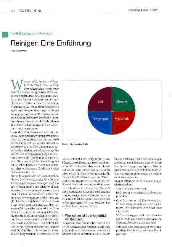 Vorschauseite 1: Reiniger: Eine Einführung