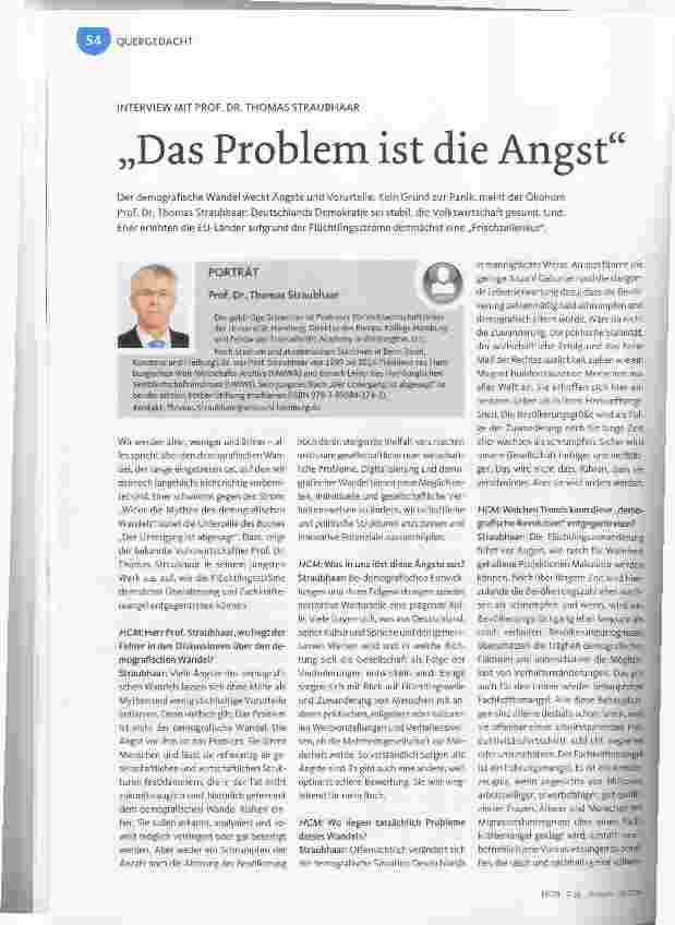 Vorschauseite 1: Das Problem ist die Angst